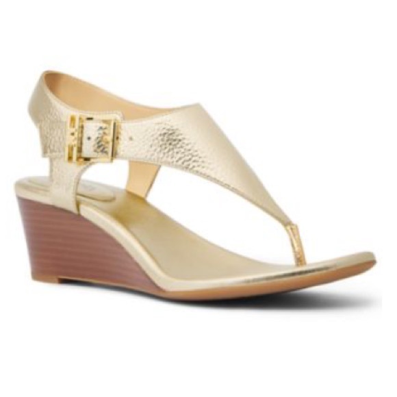 Michael kors Women's Robyn Thong Wedge Sandals - Picture 1 of 8